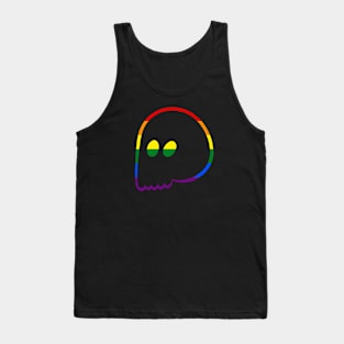 Cute Emo Skull (Rainbow/Homosexual/Gay Colors) Tank Top